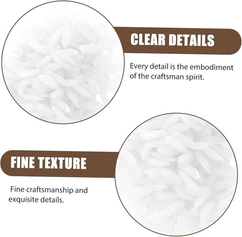 Artificial Rice Props for Photography Home Decor Teaching Tools Realistic Fake Rice Models - Image 3